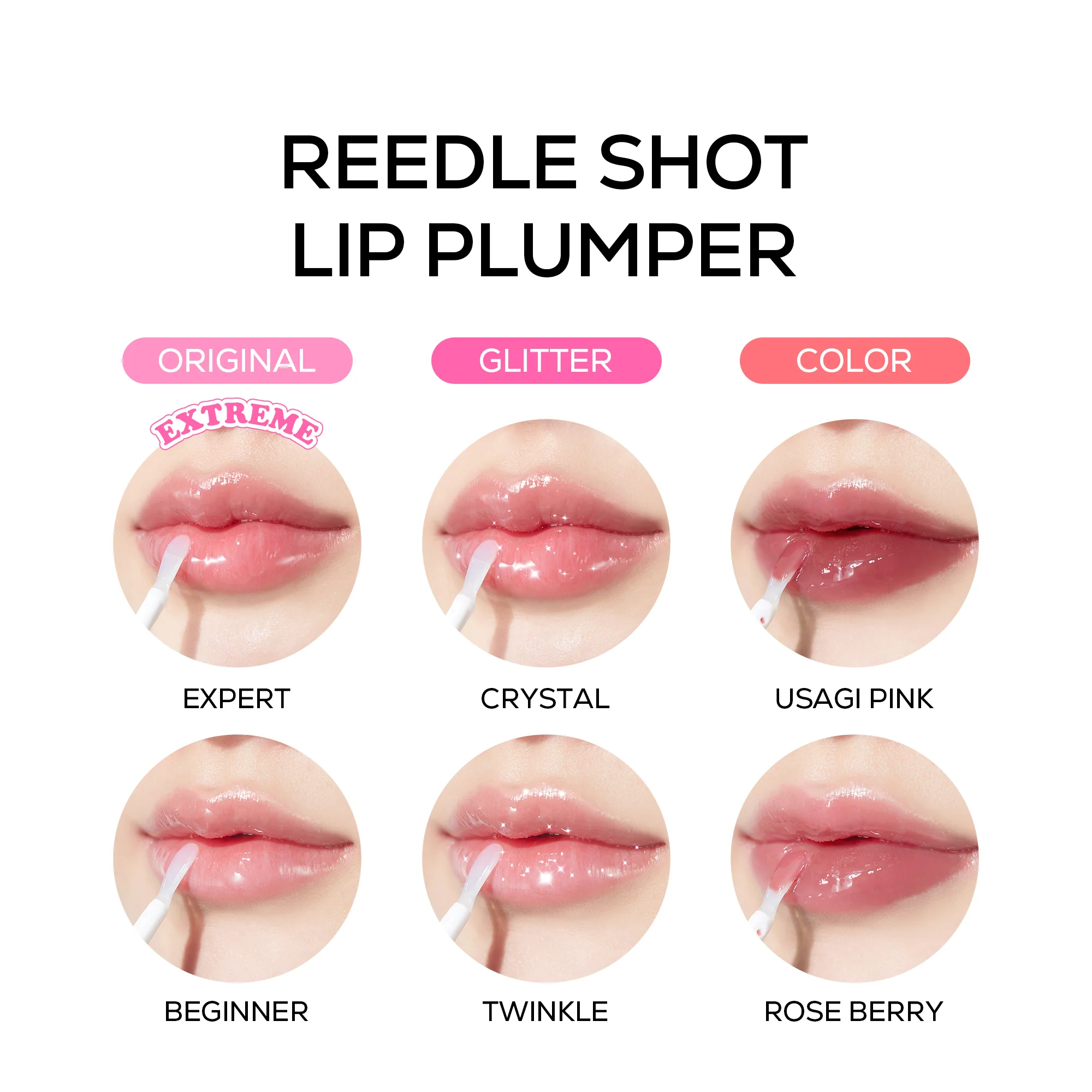 Reedle Shot Lip Plumper Usagi Pink - Image 5